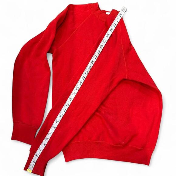 Vintage 90s red "American Embassy London" crewneck souvenir vibes womens size sm - Picture 7 of 8